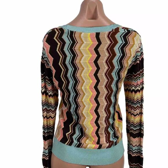 Missoni for Target Womens Zig Zag Button Front Cardigan Sweater From Size m - Picture 3 of 6